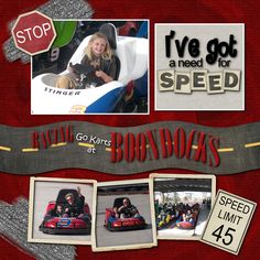 an advertisement for bumper cars is shown in this collage with photos and captions