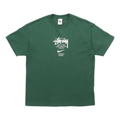 Stussy x Nike T Unisex Green T-shirt Nike Shirts Aesthetic, Green Graphic Tee Outfit Men, Athletic Graphic Tees, Graphic Men T-shirts, Street Wear Graphic Tees, Men’s Graphic Tee, Stussy Graphic Tee, Nike Graphic Tees, Nike Tshirt Outfit