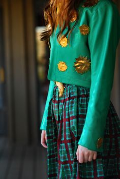 Jane Aldridge-Sea of Shoes Saint Laurent Leather Jacket, Vintage Peasant Dress, Shoes Ysl, Prada Skirt, Gold Plates, Vintage Yves Saint Laurent, Peasant Dress, Fashion World