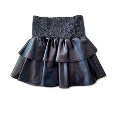 Pixie Lane Metallic Black Skirt Size 9/10 New Without Tags Liquid Fabric, Smocked Skirt, Happy Dresses, Fun Clothes, Black Liquid, Tank Top Straps, Long Leggings, Aqua Dress