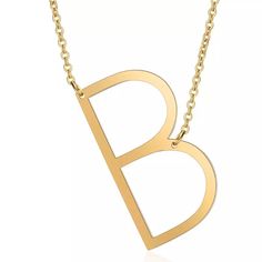 By Mnnabonita -Stainless Steel With Quality Gold Plating -Large Letter “B” Initial Hangs At A Sexy Slant -Hypoallergenic For Sensitive Skin -Behind Neck Clasp Claw Closure For Secure Fit -Top Trend Of Summer 2021 Bauble Bar Tiffany & Co Revolve Majorelle Revice H:Ours Realisation Par Lovers + Friends Majorelle Fame And Partners Free People Anthropologie Super Down Fashion Nova Reformation Verge Girl Lularoe Zara Madewell Levi Tommy Hilfiger Loft Acacia Guess Uo Lf Unif Kate Spade Madewell Kylie Letter Necklace Initials, Personalized Gold Necklace, Daisy Jewelry, Initial Necklace Gold, Stylish Necklace, Initial Pendant Necklace, Trendy Necklaces, Letter Pendants, Initial Pendant