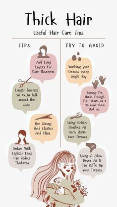 How To Take Care Of Thick Hair, Hair School Cosmetology, Lush Hair Products, Cosmetology Notes, Thick Hair Care, Tips For Thick Hair, Thick Locks, Lush Hair