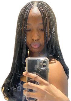 Medium Layered Braids, Layered Micro Braids Y2k, Layered Feathered Braids, Wolf Cut Braids Black Women, Braids Layers, Wolfcut Braids, Wolf Cut Braids, Feather Braids, Feathered Braids