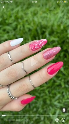 Painted Acrylic Nails, Latest Nail Designs, Cow Nails, Nails Now, Basic Nails, Jelly Nails, Chic Nails, Nail Manicure