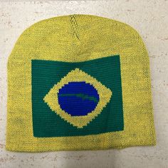 Cap Brasil Brazilian Brazilian Flag Touca Gorro Casual Yellow Hat One Size, Casual Yellow Cap, Yellow One Size Fits Most Beanie, Yellow One Size Cap Hat, Green Beanie Cap For Streetwear, Brazil Necklace, Casual Adjustable Yellow Beanie, Casual Yellow Adjustable Beanie, Brazil Tank Top