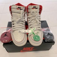 Air Jordan 1 Retro High Og. Only Worn Once. Great Condition. Original Box And Authenticity Already Done At Stock X. Custom Sneakers Diy, Jordan Red, Air Jordan 1 Retro High Og, Air Jordan 1 Retro High, Mid Size, Air Jordan 1 Retro, Custom Sneakers, Jordan 1 Mid, Jordans For Men