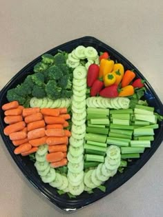 a plate filled with vegetables on top of a table