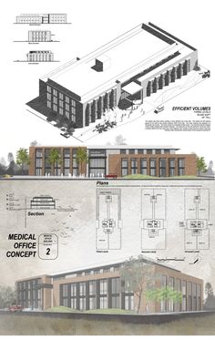 an architectural drawing shows how the building would look like