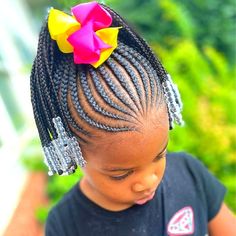 40 Age-Appropriate Natural Hairstyles for 4-Years Kids - Coils and Glory Kids Braids With Beads, Hairstyles With Beads, Toddler Braided Hairstyles, Cabello Afro Natural, Kid Braid Styles, Toddler Hairstyles Girl, Cute Braided Hairstyles