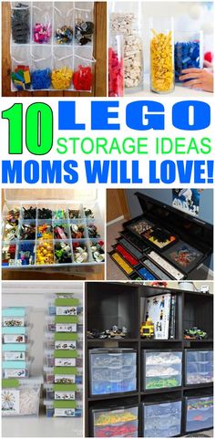 the top ten lego storage ideas moms will love in their garage or playroom