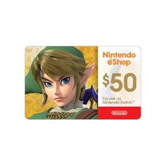 nintendo eshop $ 50 gift card with link link from the legend of zelda