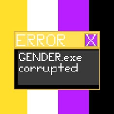 the error screen for an old school computer game called error x, which is being displayed on