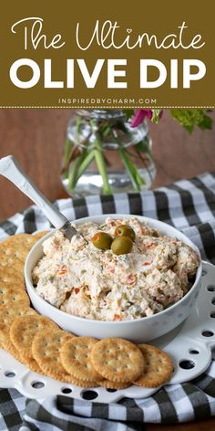 This is the ultimate olive dip recipe for your Super Bowl party food idea! Serve a creamy and soft dip to your guest with the help of this recipe. With simple ingredients and bold flavors, elevate your Game Day menu! Olive Dip Recipe Cream Cheeses, Easy Olive Dip, Jewish Olive Dip, Creamy Olive Dip, Pimento Dip Recipe, Cheese Dip Appetizers For Party, Olive Salad Dip, Cream Cheese And Olive Spread, Green Olive Dip Recipe