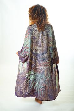 Unisex, art-infused extralong kimono robe. Meant for travel, lounging around, summer festivals or daily routines, our kimonos fit all humans and all occasions. The perfect combination of comfort and style, this kimono is a great addition to your favourite clothes collection. For art and fashion lovers alike! * Every kimono robe is sublimation printed with special design by BENZE and sewn by hand * Comes with a printed bag in the same fabric  * Has pockets and a belt * Vibrant print will never fa Recycled Kimono, Rattle Snake, Printed Kimono, Snake Art, Summer Festivals, Daily Routines, Print Kimonos, Summer Festival, Clothes Collection