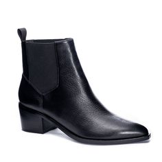 Chelsea Ankle Boots, Shoe Carnival, Chinese Laundry, Womens Boots Ankle, Black Booties, Leather Booties, Leather Ankle Boots, Ankle Booties, Real Leather