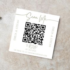 Wedding invitation with a QR code to RSVP for Emilia and Stefan by 31.07.2025. Email provided for RSVPs. Invitation With Qr Code, Wedding Rsvps, Ceremony Signage, Wedding Qr Code, Wedding Reception Signage, Reception Signage, Rsvp Wedding, Pick A Seat, Bride Guide