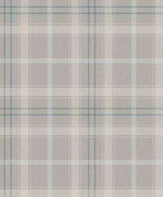 a gray and blue plaid fabric