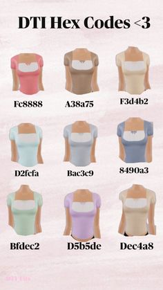 ʚ♡ɞ Hex Codes Fancy Dress Code, Black Hair Roblox, Aesthetic Roblox Royale High Outfits, Coding Clothes, Hex Codes, Combo Dress, Game Dresses, Cute Fits, Just Girly Things