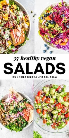 healthy vegan salads that are ready to be eaten in less than 30 minutes