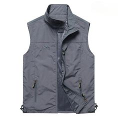 Introducing the perfect addition to your spring outdoor wardrobe is the Men's Outdoor Vests Spring Multi-Pockets. Crafted from premium polyester, this vest is designed to keep you comfortable and protected from the elements, no matter what your adventure has in store. With its waterproof coating, you'll stay dry even in the wettest of weather. Features: Material: Polyester Feature: waterproof Size Chart: Size Clothes Length Bust M 66 110 L 67.5 114 XL 69 118 2XL 70.5 122 3XL 72 126 4XL 73.5 130 Package Includes: 1 x Vest Durable Functional Vest For Outdoor, Casual Outdoor Vest With Pockets, Functional Spring Vest With Pockets, Durable Functional Outdoor Vest, Outdoor Spring Vest With Side Pockets, Spring Functional Vest With Pockets, Spring Outdoor Vest With Side Pockets, Practical Outerwear With Pockets For Camping, Nylon Outdoor Vest With Pockets