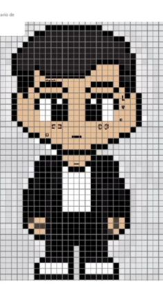 an image of a man with glasses on it's face in pixellated squares