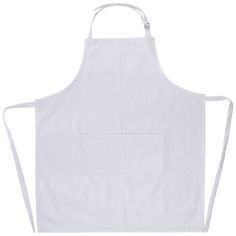 a white apron on a white background