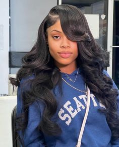 Cat Hairstyles, Sew In Curls, Ponytails Hairstyles, Wig Installation, Baddie Hair, Makeup Morphe, Hair Pics, Natural Straight Hair, Frontal Wig Hairstyles