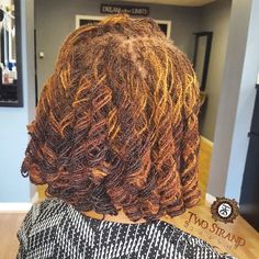 Sisterlock Bob, Ginger Sisterlocks, Dyed Sisterlocks, Microloc Extensions, Microlocs Styles, Locs Color