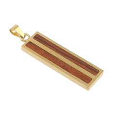 Find the Gold & Wood Rectangle Pendant by Bead Landing™ at Michaels. Add classic style to a handcrafted necklace with this lovely pendant from Bead Landing. With walnut insets in a gold-finished setting, this vertical rectangle pendant will make a stunning piece on its own on a simple chain or paired with complimentary stones and charms. Add classic style to a handcrafted necklace with this lovely pendant from Bead Landing. With walnut insets in a gold-finished setting, this vertical rectangle p Bead Landing, Simple Chain, Rectangle Pendant, Handcrafted Necklace, Gold Wood, Charm Jewelry, Gold Finish, Types Of Metal, Classic Style