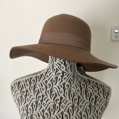 Super Cute Nine West Hat With Adjustable Head Size. Brand New With Tags. Never Worn Chic Brown Cloche Hat For Spring, Chic Brown Felt Hat For Winter, Elegant Brown Felt Sun Hat For Beach, Brown Fedora One Size Fits Most, Brown Hats For Spring, Wide Brim Hat For Fall, Elegant One Size Hat For Fall, Chic Brown Felt Hat For The Beach, Brown Sun Hat For Fall, One Size Fits Most