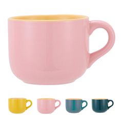 PRICES MAY VARY. ✔【LARGE CAPACITY】 Wide-mouth with handle, 23 Ounce(680mL) capacity soup bowl can meet all of your need for serving different kinds of food. ✔【MULTIPLE USE】 This mug has a very smooth and clean finish, simple design - great for daily use in all settings. It is perfect for mulled drinks, cereal, oatmeal, protein shakes, soup, hot chocolate, noodles, coffee and tea. ✔【THICKENED AND SAFE】 TeenFighter porcelain large mugs are made of durable porcelain, a type of premium LEAD-FREE. Th Oatmeal Protein Shake, Mug Breakfast, Fruit Ice Cream, Pink Lake, Fruit Ice, Breakfast Cups, Soup Mugs, Coffee Mug Sets, Match Making