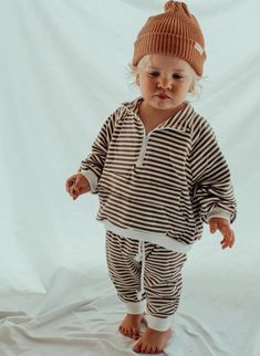 Comfort has never been cuter! Made from a velvety 100% cotton French terry, this staple track set is soft and stretchy and made to move freely with little bodies. With a functional zipper and pocket on the jumper and an adjustable drawstring waist on the pants, this set is true to size but made to be comfy and oversized. Baby Boy Fashion, Future Kids, Future Baby