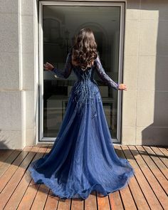 Formal Evening Dress Fashion Sweetheart Glitter Sequined Floor Length A-Line Gowns Long Sleeve Long Party Dress, Prom Dress Long, Long Sleeve Evening Gowns, فستان سهرة, Prom Outfits