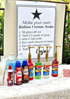 a table topped with lots of different types of hand soaps and lotion bottles