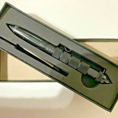 Tactical Pen New In Packaging Description This Discreet, Tactical Self-Defense Pen Is So Resourceful Many Law Enforcement Agents Carry A Pen Just Like This. Product Features Aircraft-Quality Aluminum Emergency Escape Tool Self Defense Weapon Fully Working Pen Military Grade Specs Shatters Glass Unbreakable Tungsten Tip Glass Breaker Black Compatible With Standard Refills It Can Be Clipped To Shirts, Blouse, Suit, Pocketbook Strap, Pockets What's In The Box Tactical Pen 1 Refill Orange Vans, Carhartt Hat, Tactical Pen, Mens Bucket Hats, Maui Jim Sunglasses, Black Snapback, Camo Hats, Baseball Trucker Hat, Casual Belt