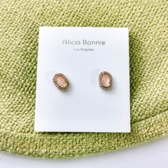 Brand New Never Used Alicia Bonnie Retail Price $42 Tax 0.43" L X 0.31" W 2g Bonnie Jewelry, Pearl Ball Earrings, Rhinestone Cups, Minnie Mouse Earrings, Cubic Zirconia Hoop Earrings, Jewelry Rose Gold, Vintage Dragonfly, Crystal Teardrop Earrings, Tory Burch Earrings