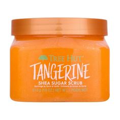 Tree Hut Tangerine Shea Sugar Scrub - 18oz Tree Hut Christmas Scrubs, Tree Hut Face Scrub, Tangerine Tree, B Words, Exfoliating Body Scrub, Tree Hut, Macadamia Oil