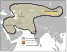 a map showing the location of several different areas