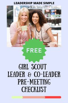 Girl Scout 1st Meeting Ideas, First Girl Scout Meeting Ideas, Girl Scout Leader Binder Free Printable, Girl Scout Leader Binder, Friday Freebie