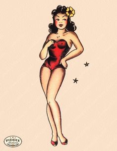 Traditional Tattoo Pin Up Girl, Plus Tattoo, Hula Girl Tattoos, Traditional Tattoo Pin Up, Sailor Jerry Rum, Wonder Woman Tattoo, Sailor Jerry Tattoo Flash, Tattoo Poster