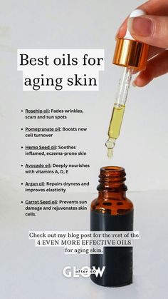 Best Oils For Anti Aging, Diy Oils For Skin, Diy Skin Oil, Best Oil For Face, Home Made Skin Care Recipes, Diy Face Oil, Face Oil Recipe, Vitamin E Oil For Skin, Oils For Wrinkles