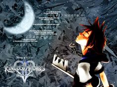 kingdom hearts wallpaper with an anime character