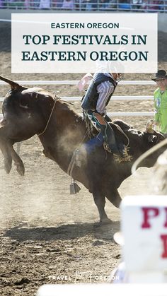 a man riding on the back of a brown horse in an arena with people watching