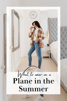 Are you looking for tips and ideas on what to wear on a plane in summer? Here are some of my favorite summer travel outfits. #airportoutfits #plane #summer #summeroutfits @basiarestrepo | What to wear on a plane | Summer airplane outfits | summer fashion trends | 2022 fashion trends | stylish airport outfits | stylish plane outfits | best outfits for airplanes | summer travel outfits | summer capsule wardrobe for travel | travel capsule wardrobe Airplane Outfits Summer, Stylish Airport Outfits, Capsule Wardrobe For Travel, Travel Outfits Summer, 2022 Fashion Trends, Black Lululemon Leggings, Airplane Outfits