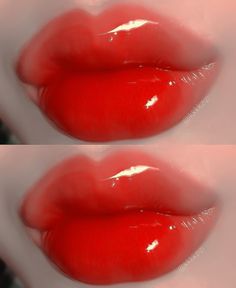 Lips Anatomy, Glossy Lips Makeup, Anime Lips, Asian Makeup Looks, Lip Color Makeup, Face Art Makeup, Glossy Makeup