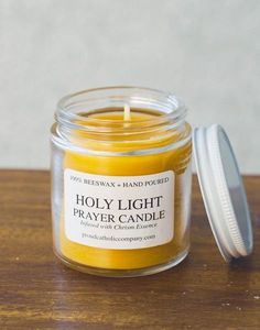 HOLY LIGHT CATHOLIC PRAYER CANDLE 100% BEESWAX W/CHRISM ESSENCE Oh So Heavenly, Catholic Candles, Catholic Company, Diy Candles Scented, Long Lasting Candles, Church Candles, Praying The Rosary, Prayer Candles, Pets 3