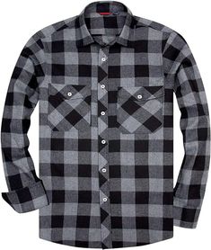 This stylish men's plaid flannel shirt is made of breathable, high-quality cotton blend. Its hunter green color and long sleeve silhouette provide a classic look perfect for casual wear. The button-down construction allows for comfort and flexibility. 100% Cotton Pocket: Two Styles of Pocket Design - One Left Pocket and Both Side Pockets Available. The Two Pockets styles are Produced with 10oz Thick Flannel Fabric. Size Chest Waist XXS 29 - 31 27 - 29 XS 30 - 32 28 - 30 S 34 - 36 30 - 32 M 38 - 40 32 - 33 L 42 - 44 33 - 34 XL 46 - 48 36 - 38 2XL 48 - 50 40 - 42 3XL 50 - 52 44 - 48 Mens Plaid Flannel, Mens Plaid, Plaid Flannel Shirt, Flannel Fabric, Casual Shirt, Grey Long Sleeve, Plaid Flannel