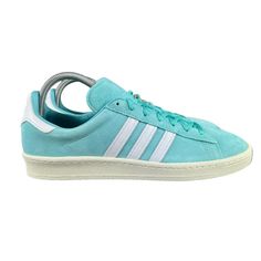 Adidas Originals Campus 80s Turquoise White Suede Shoes Id7318 Men's Size 13 Details: Come For The Contrast, Stay For The Style. These Adidas Shoes Turn Up The 3-Stripes Vibe In Two-Tone Hues That Render Them Unmistakable. Made Of Soft Suede, The Upper Keeps An Eye On Elevated Style. The Lining Is Soft Leather, For A Double Dose Of Luxe. The Heel Tab Echoes The Design Language Of The Sides, And The Overall Package Is A Show Up To Show Out Must-Have Pic New With Box. Follow Us! We List Lots Of Ne Retro Light Blue Low-top Sneakers, Light Blue Retro Low-top Sneakers, Retro Blue Adidas Sneakers, Turquoise Sneakers For Streetwear With Round Toe, Sporty Turquoise High-top Sneakers, Turquoise Round Toe Sneakers For Streetwear, Adidas Blue Mid-top Sneakers, Retro Blue Low-top Skate Shoes, Retro Blue Custom Sneakers For Sports