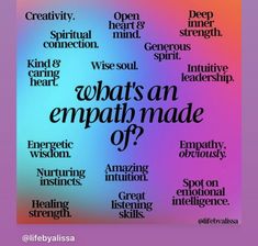 Psychic Empath, Empath Traits, Empath Abilities, Empathy Quotes, Intuitive Empath, An Empath, Energy Healing Spirituality, Psychic Development, Spiritual Connection