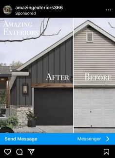 New Siding On House Before And After, Unique Siding Ideas Exterior, Dark Gray Exterior House, Grey And Black House Exterior, Gray And Black House Exterior, Dark Gray Exterior House Colors, Gray Exterior House Colors, Siding Ideas Exterior, Garage Guest House